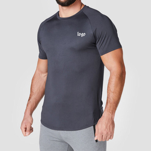 T-shirt de compression léger en tissu extensible respirant, séchage rapide, évacuation de l'humidité, coupe ajustée, idéal pour la salle de sport, avec faible MOQ - Product Image 1