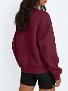 Sudadera de Cuello Alto para Mujer, de Felpa, Suave y Cómoda, de Manga Larga, con Logotipo Personalizable en la Parte Delantera, para Otoño e Invierno - Product Image 5