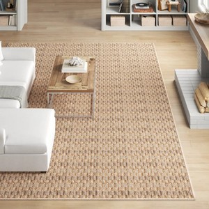 Alfombra india moderna de yute tejida a mano, diseño marroquí, redonda y ovalada, para el hogar u oficina, en colores naturales. - Product Image 2
