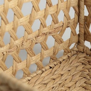 Durable Handmade Water Hyacinth <b>Basket</b> Wholesale <b>Rectangle</b> <b>Storage</b> <b>Basket</b> for Home and Retail Collection - Product Image 3