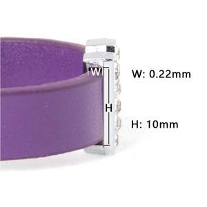 Venta al por Mayor de Dijes de Letras del Alfabeto A-Z de Metal con Pedrería Personalizados para Collares de Cuero - Product Image 6