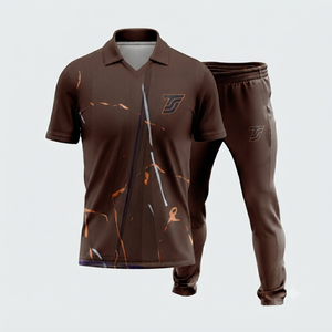 Tenue exclusive de cricket : libérez votre étoile de cricket intérieure – Uniforme professionnel court d'été 100 % polyester écologique - Product Image 1