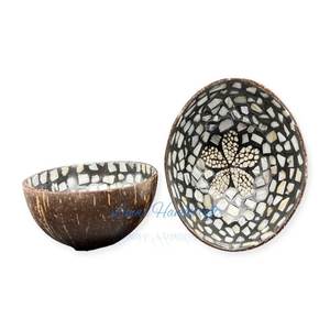 Bol en coquille de noix de coco écologique de haute qualité fait à la main au Vietnam pour les nouilles à salade de fruits et autres plats - Product Image 2