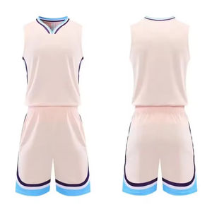 Conjunto de Uniforme de Baloncesto Unisex Personalizado, Estilo Universitario, Jersey y Pantalones Cortos Sublimados, Tallas Grandes, Transpirable, 100% Poliéster, Antibacteriano - Product Image 1