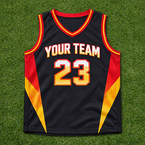 ผู้ผลิตชุดบาสเก็ตบอลแบบ OEM ตามสั่ง เนื้อผ้าโพลีเอสเตอร์ 100% แห้งเร็ว ระบายอากาศได้ดี พร้อมบริการสกรีนชื่อผู้เล่นแบบซับลิเมชั่น - Product Image 4