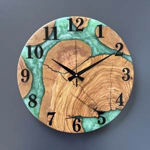 Wooden Craftsmanship <b>Clock</b> Elegant Decorative Timepiece for Living Room Bedroom Workspace and Hospitality Decor - Product Image 5