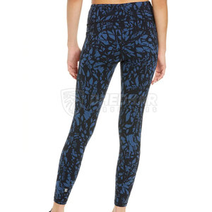 Leggings de yoga con diseño de logotipo personalizado, cintura elástica, venta directa de fábrica, ropa de gimnasio, servicio OEM. - Product Image 2