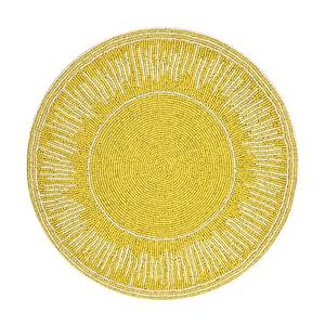 Needlework Handmade Beaded Dining Table Mat Design Boho Style Seed Beads <b>Embroidery</b> Table Placemats - Product Image 1