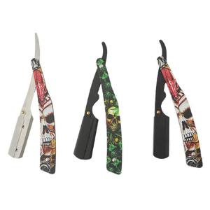 Maquinilla de Afeitar Manual con Patrón Tridimensional 3D y Soporte de Acero Inoxidable para Peinado y Afeitado, Cuchilla Única ANAAIF - Product Image 1