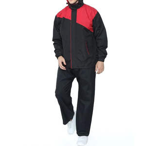 Ensemble de survêtement coupe-vent léger en polyester et nylon imperméable avec logo personnalisé pour homme - Product Image 1