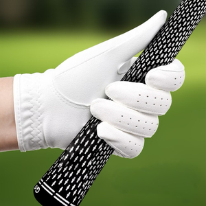 White Cabretta Leather <b>Golf</b> Glove Breathable Outdoor Sports Men Women Adult Finger Protection - Product Image 4