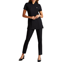 Uniforme de travail unisexe pour salon de beauté, style à un bouton, nouvelle mode, respirant, en spandex, anti-plis, séchage rapide, résistant à la décoloration, CE