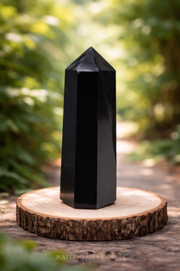 Torre de Cristal de Obsidiana Negra Natural, Columna Hexagonal Pulida para Decoración del Hogar, Regalo de Feng Shui - Product Image 3