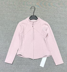 <span class=keywords><strong>Veste</strong></span> <span class=keywords><strong>polaire</strong></span> zippée intégrale pour <span class=keywords><strong>femme</strong></span>, col montant, coupe ajustée, douce et chaude, avec détails de coutures incurvées, plusieurs couleurs, pour yoga, gym, entraînement, course à pied - Product Image 3