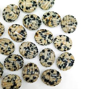 Cuentas de piedra natural talladas de escarabajo de jaspe dámtil, cuentas sueltas para sanación, meditación, colgantes y fabricación de joyas - Product Image 5