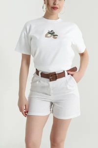 เสื้อยืดออกกำลังกายสำหรับผู้หญิง EVER GLOW ดีไซน์พิเศษ สำหรับโยคะ ฟิตเนส ฤดูร้อน คอกลม แขนสั้น ระบายอากาศได้ดี ผลิตจากผ้าสแปนเด็กซ์/คอตตอน - Product Image 5