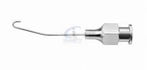 Cánula de irrigación con gancho Binkhorst 22G, instrumento de irrigación quirúrgica oftálmica de acero inoxidable, herramienta reutilizable para microcirugía ocular - Product Image 2