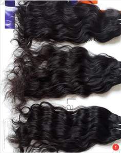 Extensions de cheveux vierges crus indiens de qualité Super Premium, cuticules de vague naturelle alignées sans enchevêtrement 100% non traitées - Product Image 4