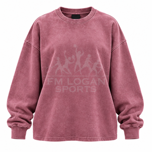 Camiseta de Manga Corta Oversize para Hombre/Unisex, 340 GSM, Lavada con Ácido, Logotipo Frontal, Tejido Ecológico y Transpirable - Product Image 1