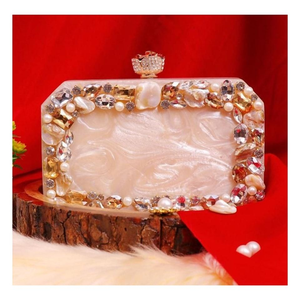 Bolso de Mano de Resina |   Bolso de noche de lujo hecho a mano para novias por Perfect Enterprises - Product Image 4