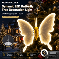 Lumière LED dynamique à motif papillon étanche IP65 avec ailes battantes pour la décoration de Noël, de jardins, de paysages, de parcs et de spectacles
