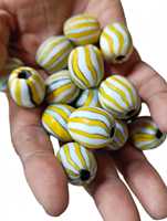 Perles de commerce africaines vintage en gros, boîte de perles en verre mosaïque Millefiori œil de guêpe - Perles de mariage africaines pour la fabrication de bijoux
