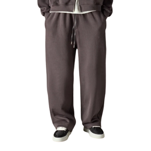 Mens Full Zip Hooded Tracksuit <b>Set</b> With Straight Leg Trouser Relaxed Fit Casual <b>Two</b> <b>Piece</b> <b>Lounge</b> Outfit Custom OEM ODM Wholesale - Product Image 6