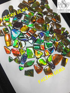 Piedra de Ammolita Verde Intenso, Gema Cabujón de Todas las Formas para Joyería, Pendientes, Anillos, Colgantes, Regalo, GEMAS FAIJAN Naturales, Personalizables - Product Image 3