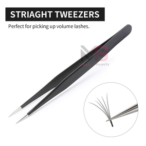 Pinzas Profesionales de Acero Inoxidable con Certificación CE, Personalizadas para Cejas, Cuidado de Belleza, Extensión de Pestañas, Rectas y Curvas - Product Image 4