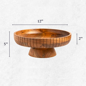 Tazón de Servir de Madera de Alta Calidad, Ecológico, Estilo Americano, para el Hogar, Fiestas y Cenas, Precio al por Mayor, Aaliyan - Product Image 4
