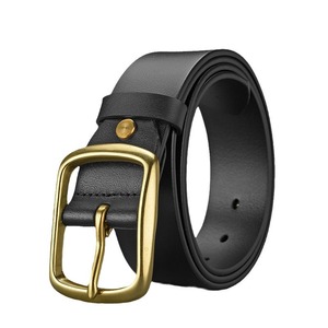 High Quality <b>Top</b> Layer Genuine Leather Mens Belts Fashion Pin Buckle Belt Custom Logo - Product Image 2