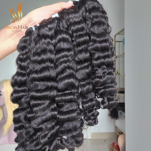 Meilleure vente 2025 cheveux birmans Jerry Curl Remy 100% cheveux humains Vietnam vierge Double dessiné sans enchevêtrement meilleur prix - Product Image 4