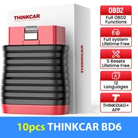 Herramienta de diagnóstico ThinkCar BD6 OBD2 para sistema completo de coche, escáner OBDII para freno de purga de aceite ETS IMMO, gratis de por vida