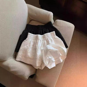 Shorts Casuales Holgados para Mujer, Cintura Alta Elástica, Transpirables, Ecológicos, Corte en A, con Bolsillos - Product Image 4