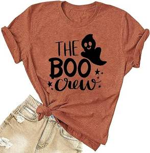 Camiseta Casual para Mujer, Logotipo Personalizado, Cuello en V, Lisa, Básica, Alta Elasticidad, Suave, Spandex, Uso Diario - Product Image 6