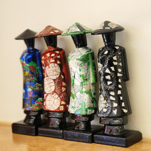 Meilleure qualité laque art laque statue divers modèles formes laqué statues figurines - Product Image 6