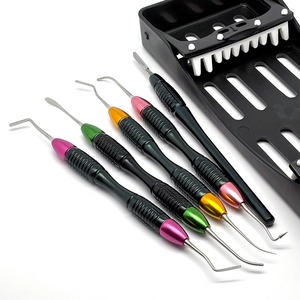 Espátulas para Resina Compuesta Dental, Kit de Mango de Bisturí para Restauración Estética, Caja de Desinfección, Manual, Certificado CE, para Dentistas - Product Image 5