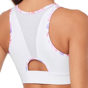 Sports <b>Bra</b> Women Fitness Front Adjustable Straps Yoga Wear Breathable Wireless High <b>Stretch</b> Support Activewear Top - Product Image 4