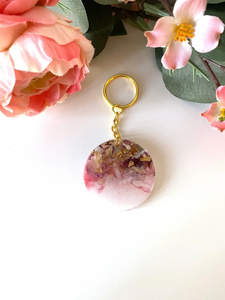 Custom Dried Flowers Seed Beads Art Deco Handcrafted Keychain Personalized <b>Name</b> Bag Charm Accessories Gift for Her - Product Image 5