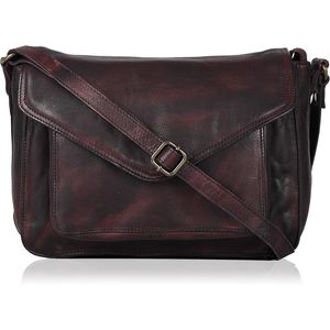 Genuine Cow Leather Crossbody Bag <b>Pebbled</b> Shoulder Handbag Adjustable Strap Flap Closure Daily Travel Purse for Women - Product Image 2