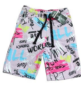 Short de sport d'été personnalisé OEM pour hommes Short de jogging en coton tricoté Décoration florale vintage Imperméable Anti-rides Style décontracté - Product Image 1