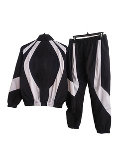 Chándales de trabajo con parche de malla para hombre, chándal de gran tamaño para conjunto de poliéster, chándal acolchado completo 100% poliéster adultos - Product Image 6