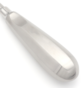 Lindo-Levien Elevador de Raíces Recto 3mm 15.5cm con Dientes Finos, Instrumento de Extracción Dental, Mango Hueco, Acero Inoxidable Quirúrgico - Product Image 3