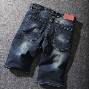 Shorts en jean pour hommes, style moderne, prix raisonnable, design personnalisé, streetwear, vente en gros. - Product Image 2
