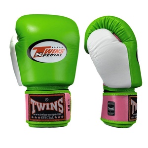 Twins Muay Thai Boxing Gloves Custom Logo Premium Cowhide Leather Sanda MMA Gloves with Hand Grips Lightweight in Multi Color - Product Image 2