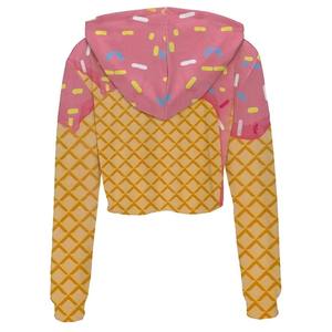 Sudaderas con capucha cortas de sublimación para mujer, de alta demanda, antibacterianas, de última moda, para uso casual. - Product Image 2