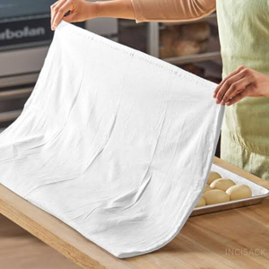 Heavy Duty Industrial Cotton Flour Sack Towels 70x70 cm White Absorbent Wiping Rags For Workshop Machinery Restaurant <b>Bar</b> Clean - Product Image 4