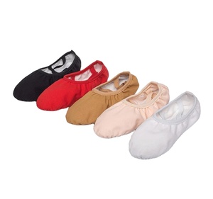 Zapatillas de Ballet Blancas de Satén con Suela Partida para Adultos, Forro de Algodón, Suela de Goma, Tacón Plano, Marca Personalizada para Mujer, Venta al Por Mayor - Product Image 2