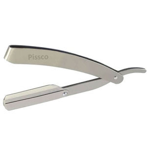 มีดโกนพับได้แบบกำหนดเอง สแตนเลสสตีล มีดโกนตรง สแตนเลสสตีล ใบมีดโกนตรงสำหรับช่างตัดผม - Product Image 2