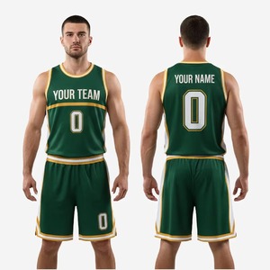 Ensemble d'uniformes de basketball personnalisés sublimés, respirant, séchage rapide, maillot et short d'équipe, pour jeunes et adultes, vêtements de sport sans manches pour l'extérieur - Product Image 1